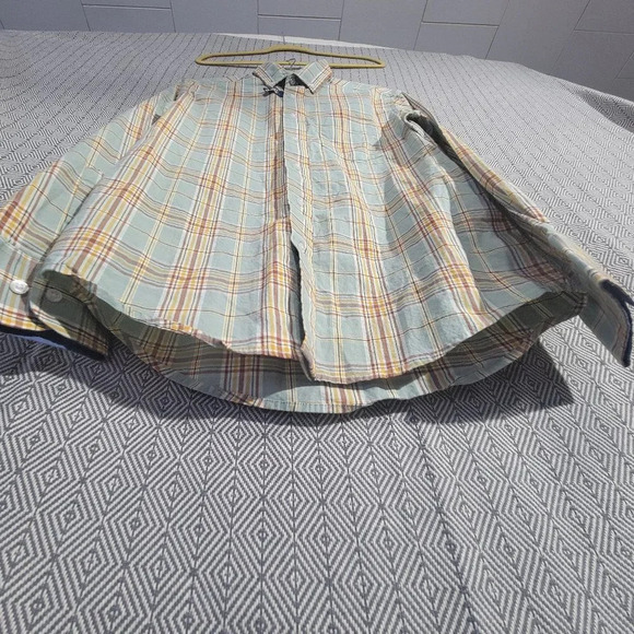 NWOT George Classic Multi-colored Long Sleeve Button Up kle Resistant Size Small - Picture 12 of 15